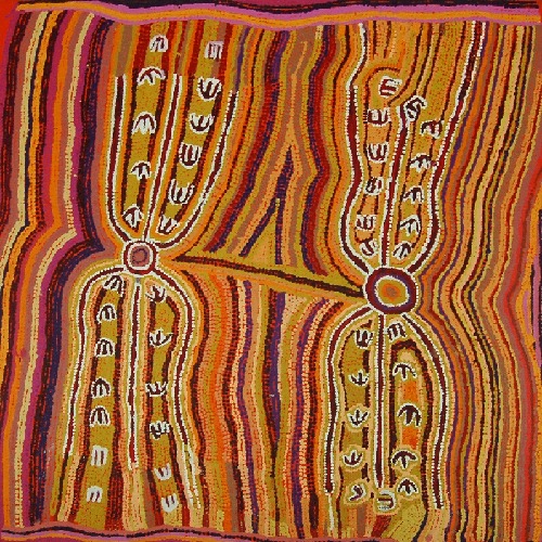 Janganpa Jukurrpa (Brush-tailed Possum Dreaming) - Yulumparani - JNNWU4190/09