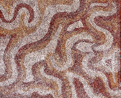 Lukarrara Jukurrpa (Desert Fringe-rush Seed Dreaming) - ANWWU274/22ny