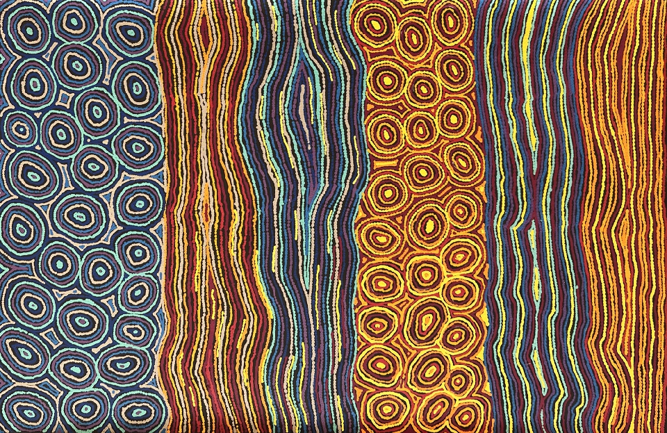 Lappi Lappi Jukurrpa (Lappi Lappi Dreaming) - ATMWU5808/22 by Antonia Napangardi Michaels