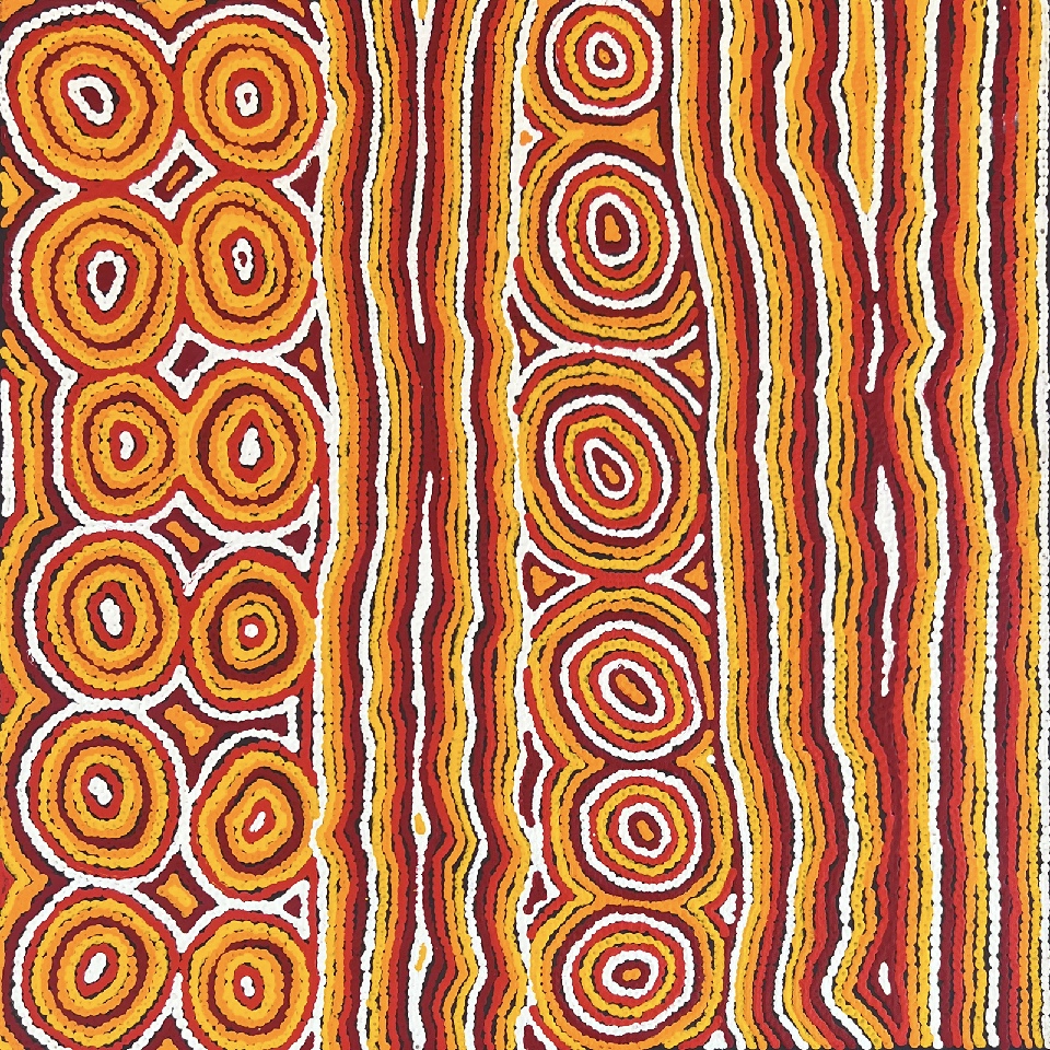 Lappi Lappi Jukurrpa (Lappi Lappi Dreaming) - ATMWU1358/23 by Antonia Napangardi Michaels