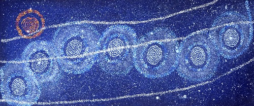 Yanjirlpirri or Napaljarri - warnu Jukurrpa (Star or Seven Sisters Dreaming) - ATGWU5612/18