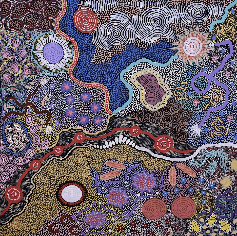 Grandmother's Country - AMPU2233361 by Azeza & Michelle Possum Nungurrayi - Collaborative