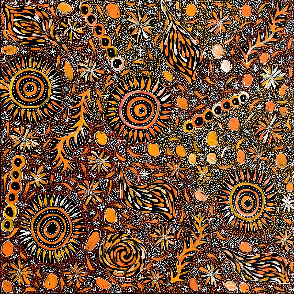 My Country - Awelye - BGKFD76-0121 by Belinda Golder Kngwarreye