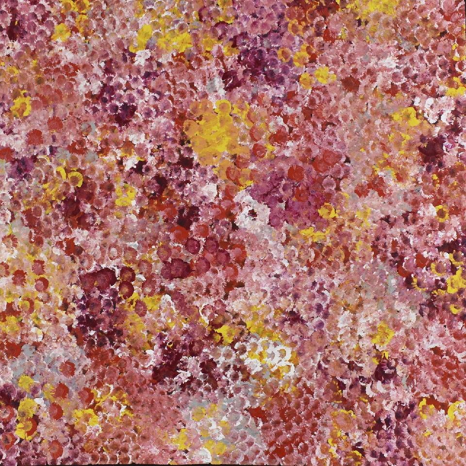 Bush Plum Flowers -  BGKJ0007 by Belinda Golder Kngwarreye