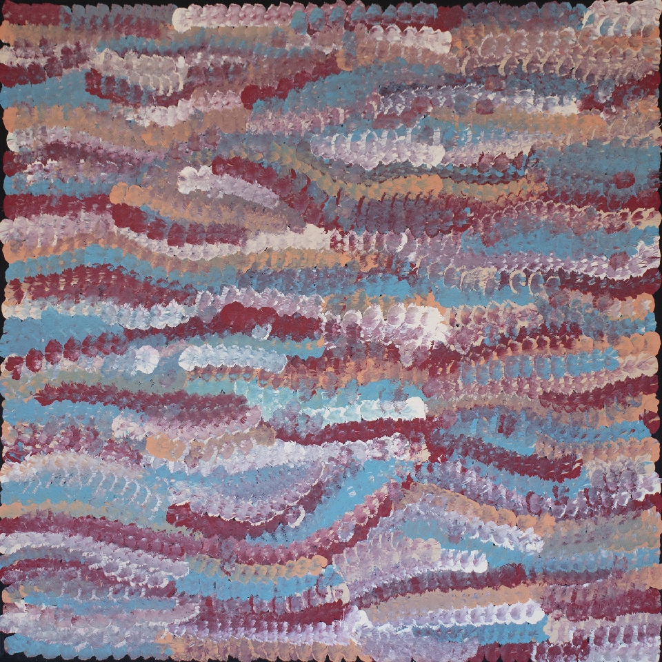 Bush Plum Flowers - BGKJ0013 by Belinda Golder Kngwarreye