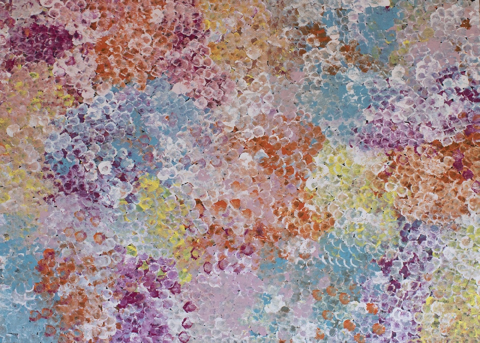 Bush Yam Flowers - BGKFD168/1124 by Belinda Golder Kngwarreye