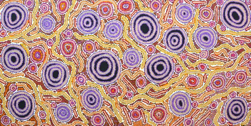 Ngapa Jukurrpa (Water Dreaming) - Puyurru - BNPWU1056/14ny