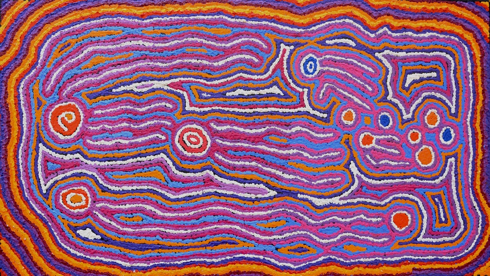 Lappi Lappi Jukurrpa (Lappi Lappi Dreaming) - CNMWU327/14ny by Christine Napanangka Michaels