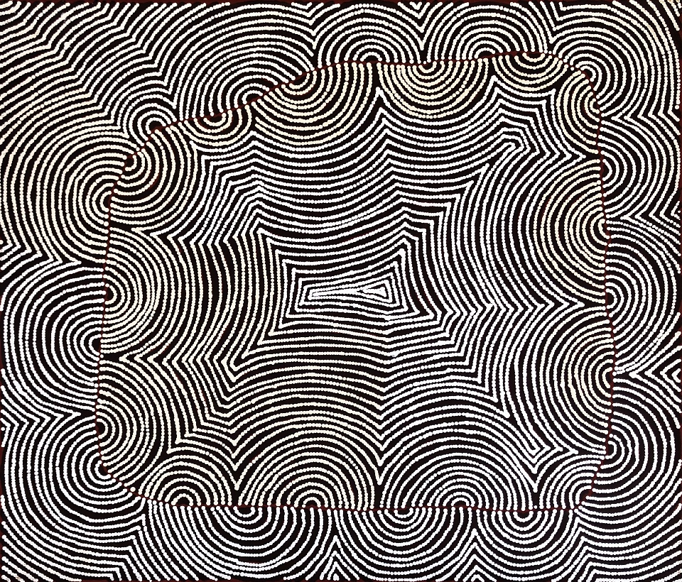 Mina Mina Jukurrpa (Mina Mina Dreaming) - CNCWU1979/21ny by Christine Nakamarra Curtis