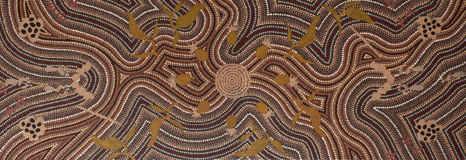 Napperby Dreaming - CPOHF3604 by Clifford Possum Tjapaltjarri