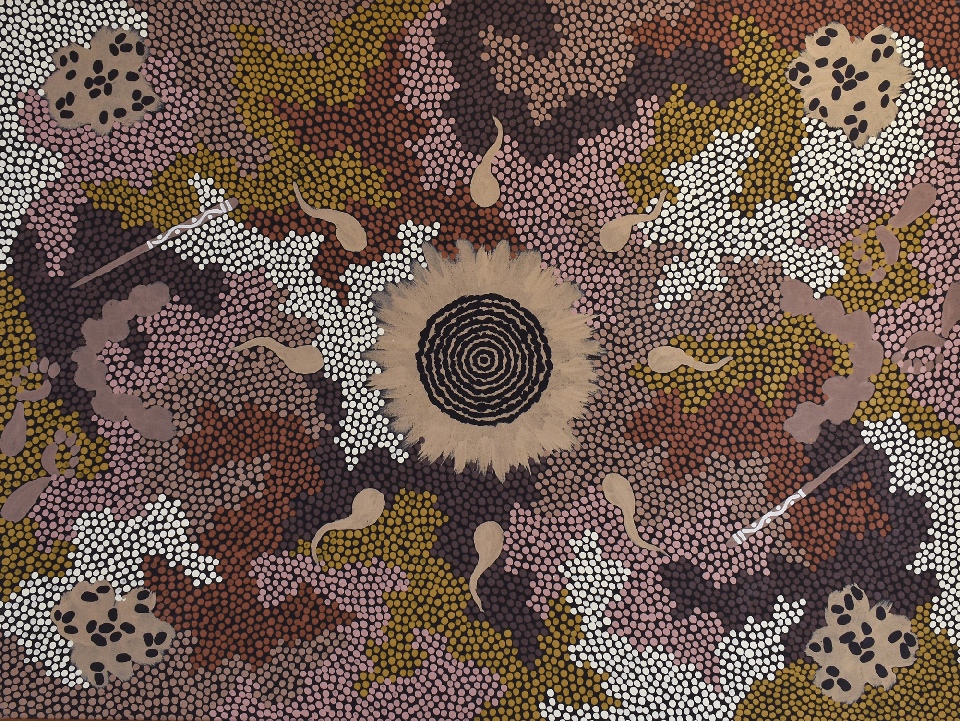 Women's Dreaming - CPOG91416 by Clifford Possum Tjapaltjarri