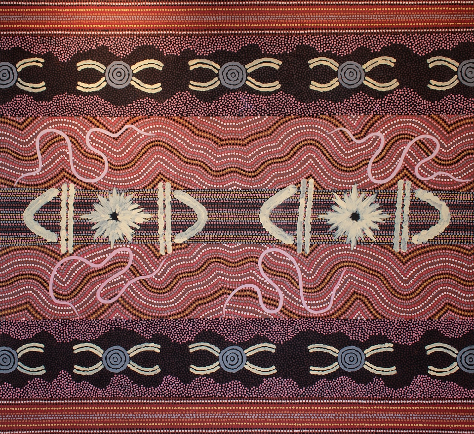 Men's Ceremony - CPOHF25239 by Clifford Possum Tjapaltjarri