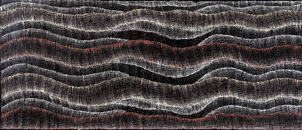 Wanakiji Jukurrpa (Bush Tomato Dreaming) - DNBWU1734/23ny by Debbie Napaljarri Brown