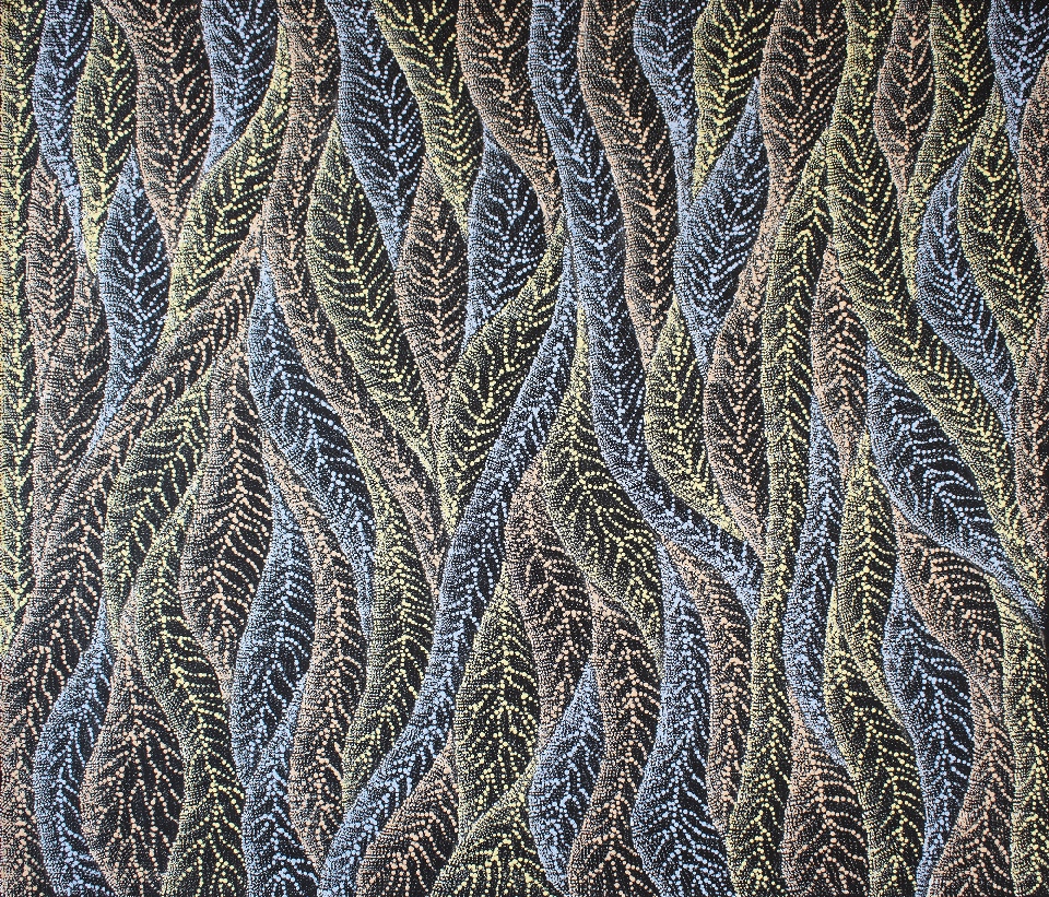 Wanakiji Jukurrpa (Bush Tomato Dreaming) - DNBWU1186/24ny by Debbie Napaljarri Brown