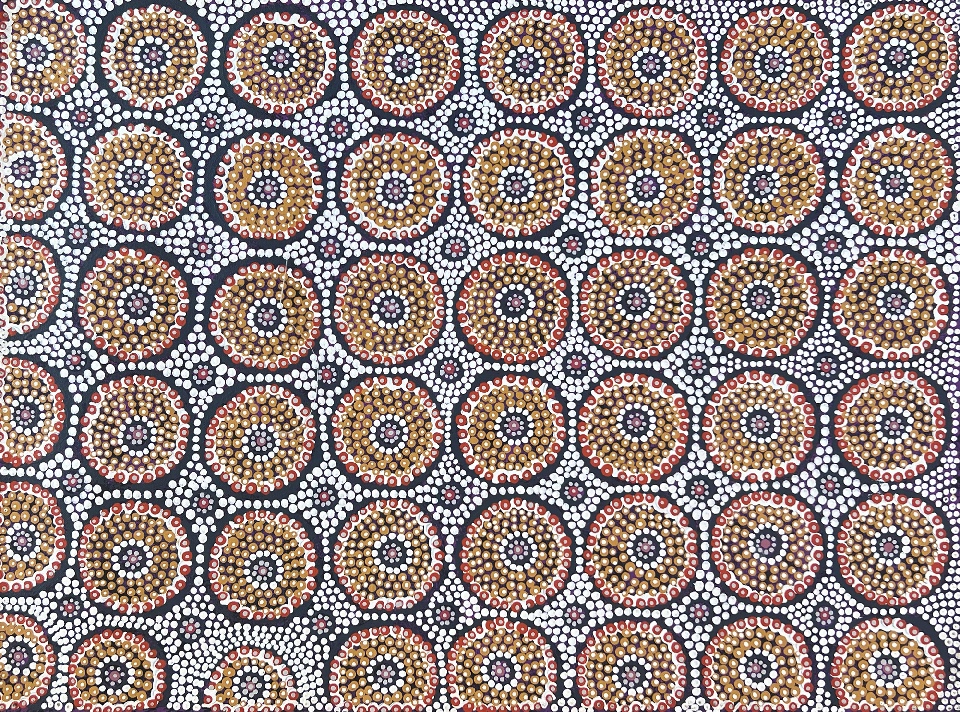 Watiya-warnu Jukurrpa (Seed Dreaming) - DNSWU178/23 by Drusilla Nangala Spencer