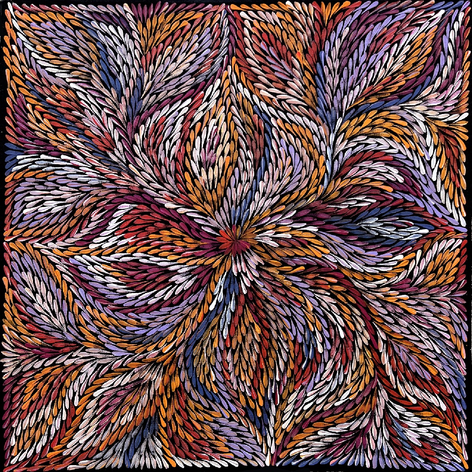 Bush Yam Leaves - DLPG0245 by Dulcie Long Pula