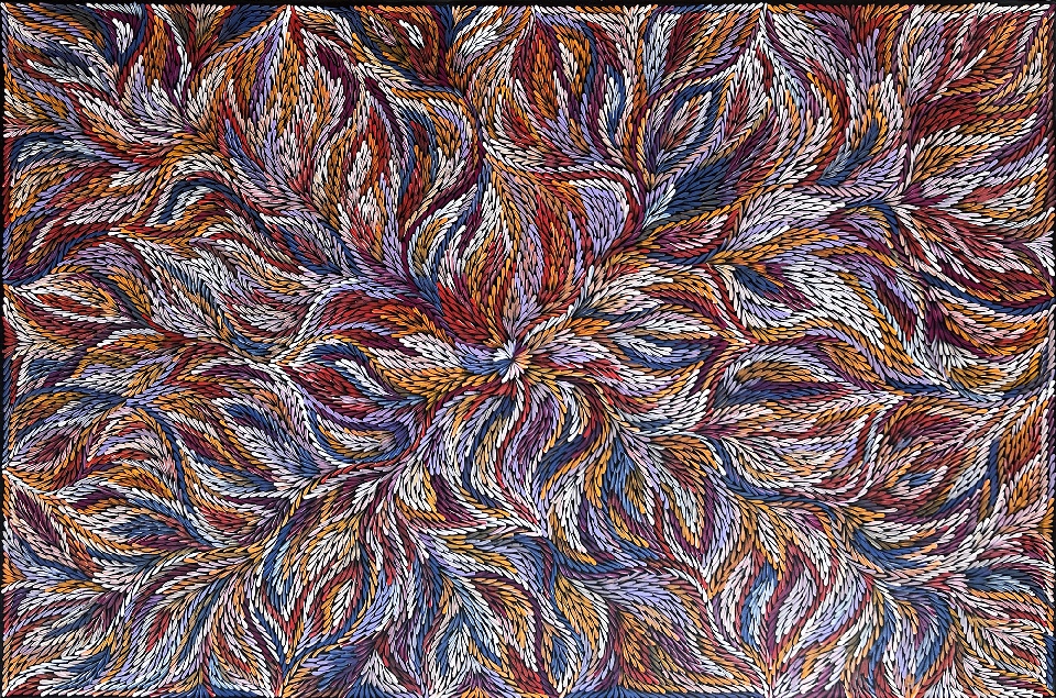 Bush Yam Leaves - DLPG0251 by Dulcie Long Pula