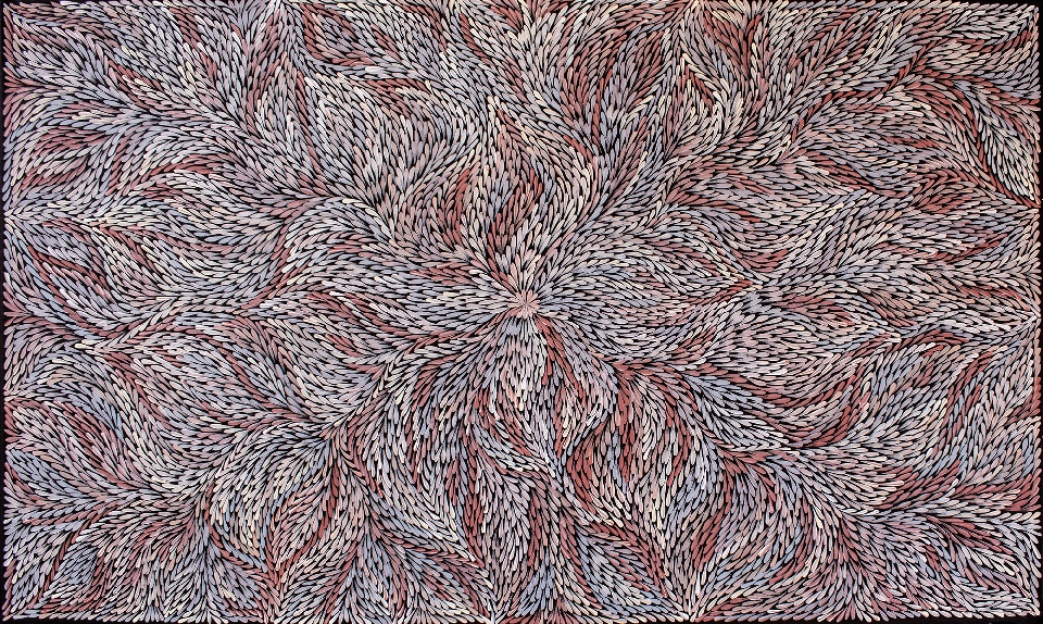 Bush Yam Leaves - DLPJ0046 by Dulcie Long Pula