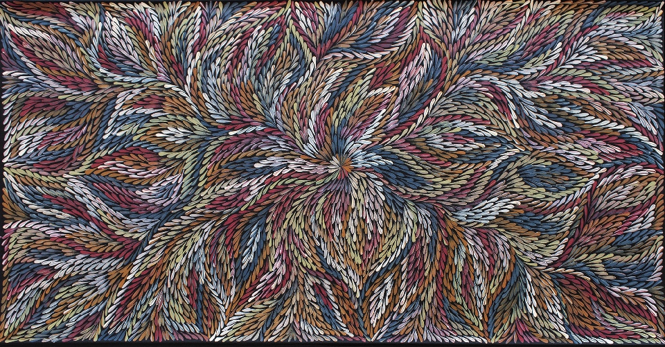 Bush Yam Leaves - DLPG0282 by Dulcie Long Pula