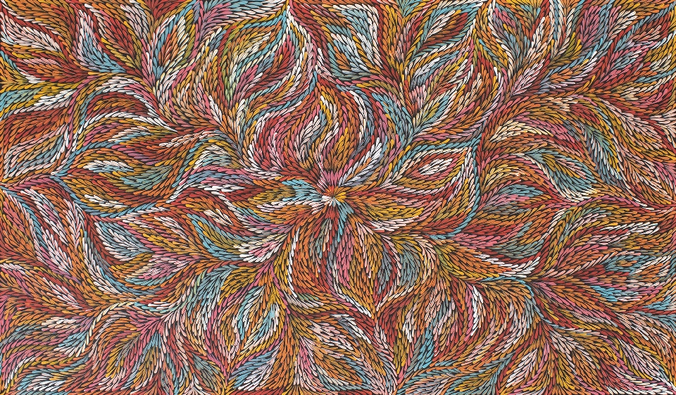Bush Yam Leaves - DLPG0300 by Dulcie Long Pula