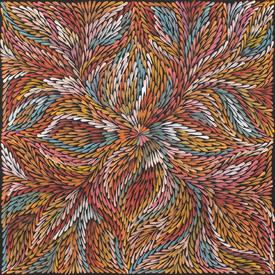 Bush Yam Leaves - DLPG0301 by Dulcie Long Pula