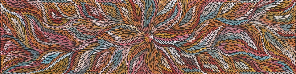 Bush Yam Leaves - DLPG0302 by Dulcie Long Pula