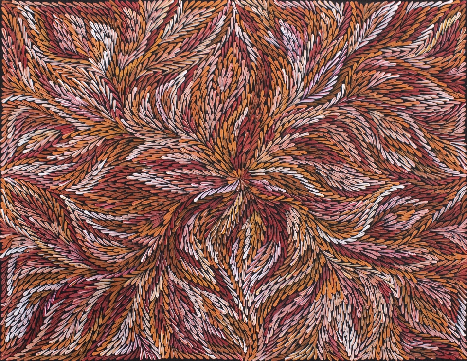 Bush Yam Leaves - DLPG0303 by Dulcie Long Pula