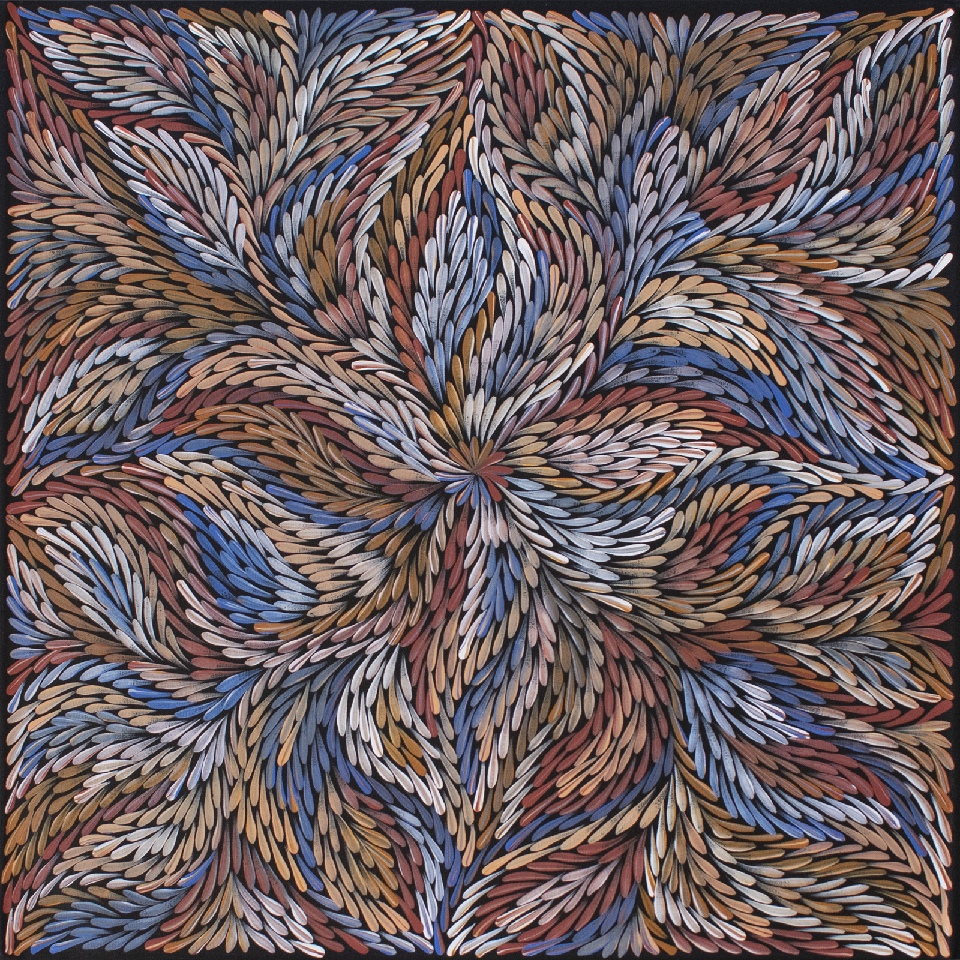 Bush Yam Leaves - DLPJ0059 by Dulcie Long Pula