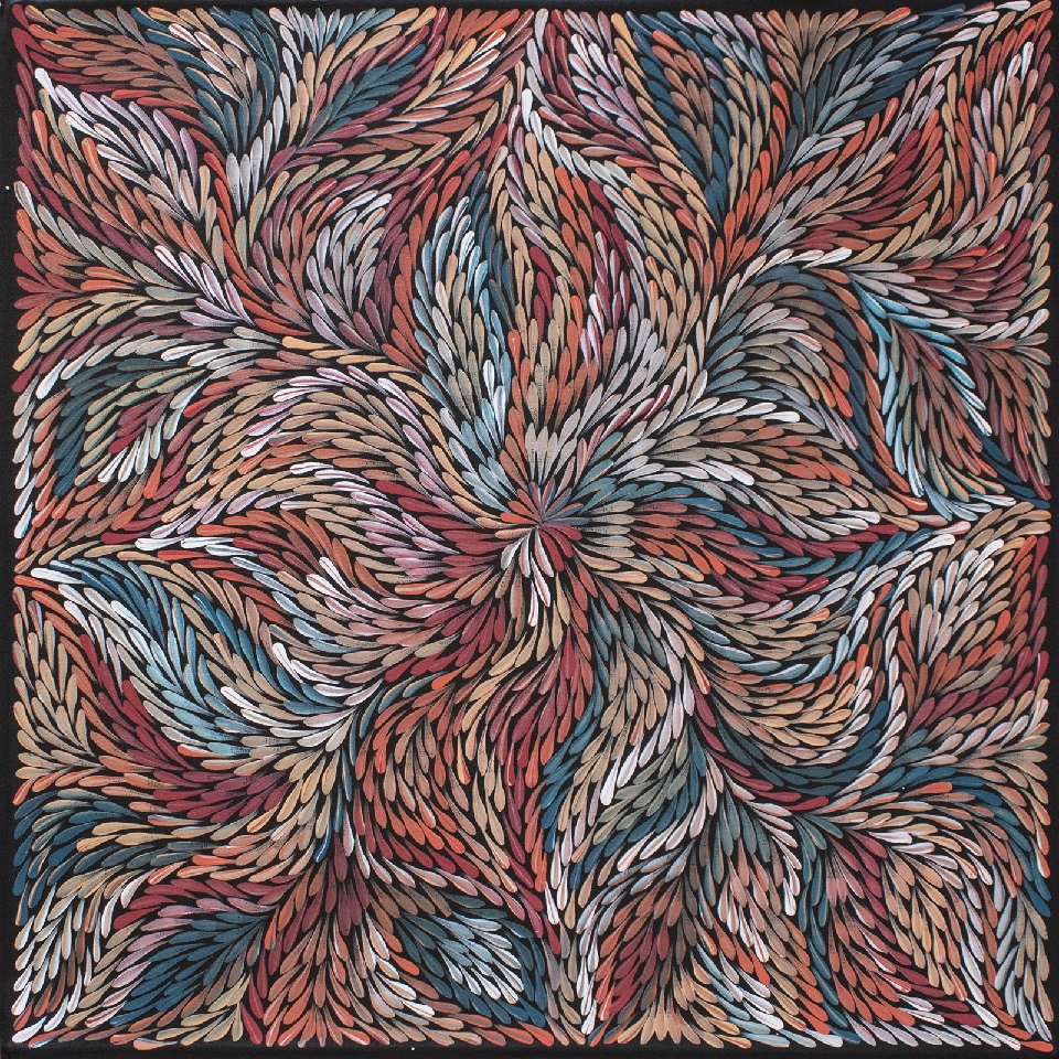 Bush Yam Leaves - DLPJ0067 by Dulcie Long Pula