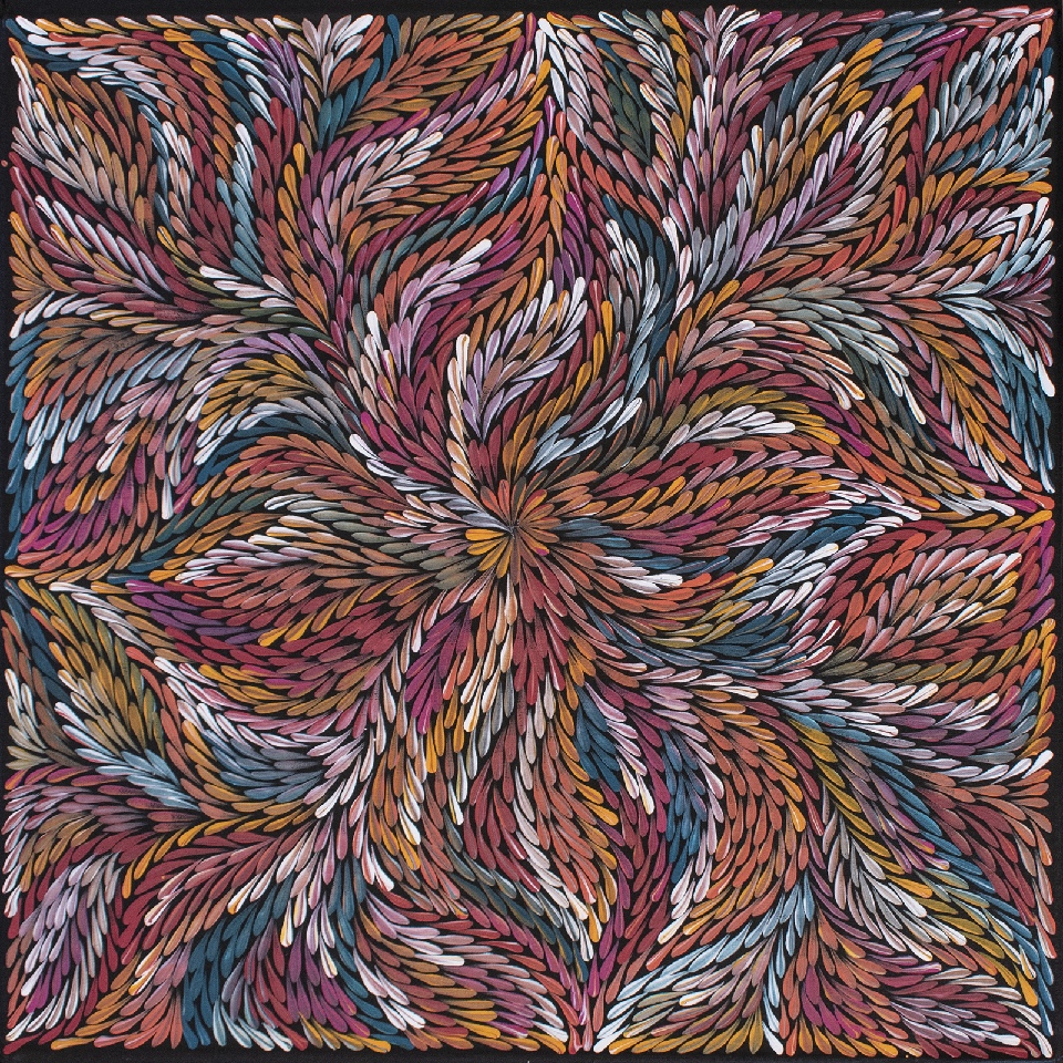 Bush Yam Leaves - DLPJ0072 by Dulcie Long Pula