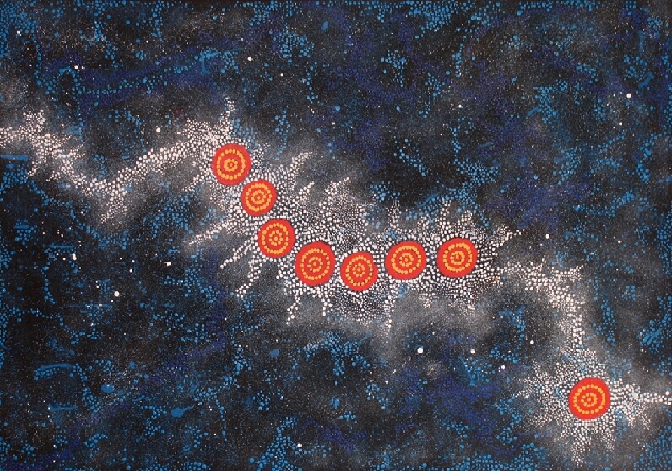 Seven Sisters (Milky Way) Dreaming - GPNA2395 by Gabriella Possum Nungurrayi