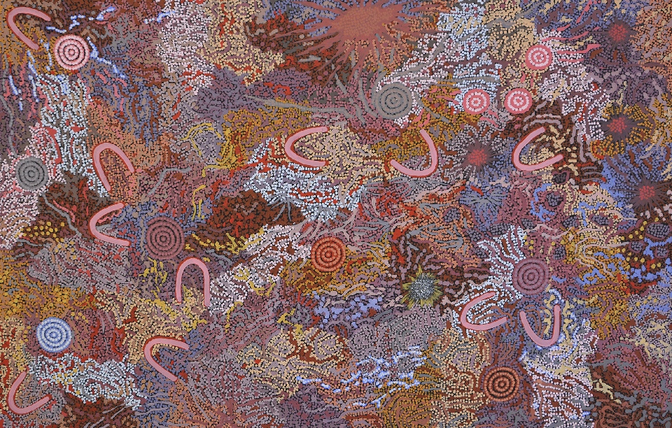 Grandmother's Country - GPNU18160 by Gabriella Possum Nungurrayi