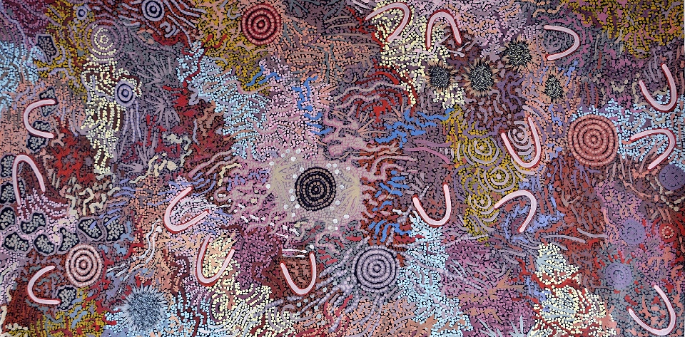 Grandmother's Country - GPNU18604 by Gabriella Possum Nungurrayi