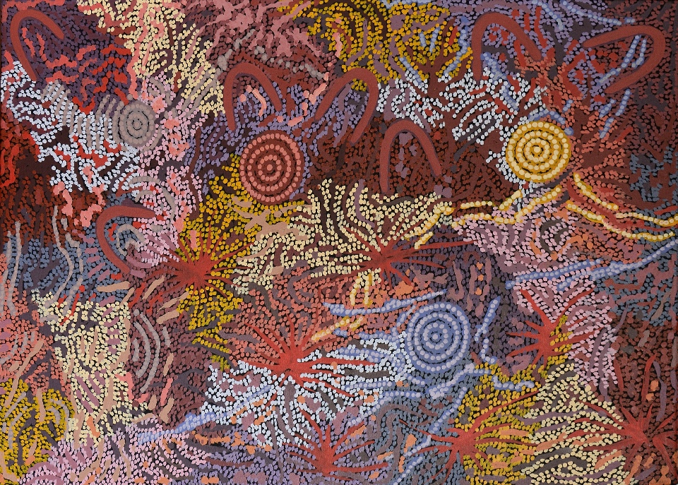 Grandmother's Country - GPNU18398 by Gabriella Possum Nungurrayi