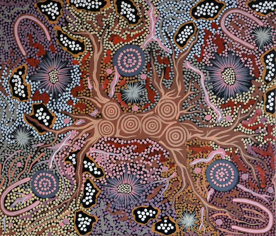 Grandmother's Country - GPNU18252 by Gabriella Possum Nungurrayi