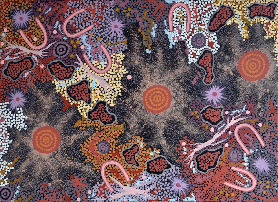 Grandmother's Country - GPNU18253 by Gabriella Possum Nungurrayi