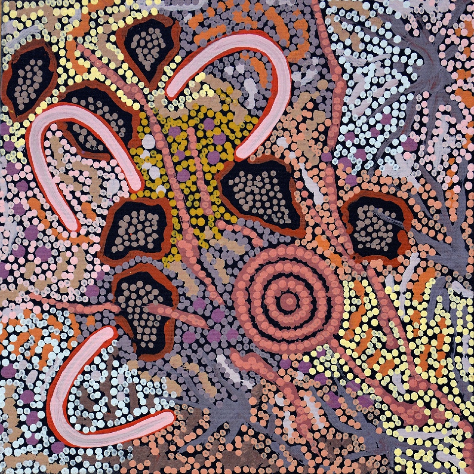 Grandmother's Country - GPNU18593 by Gabriella Possum Nungurrayi