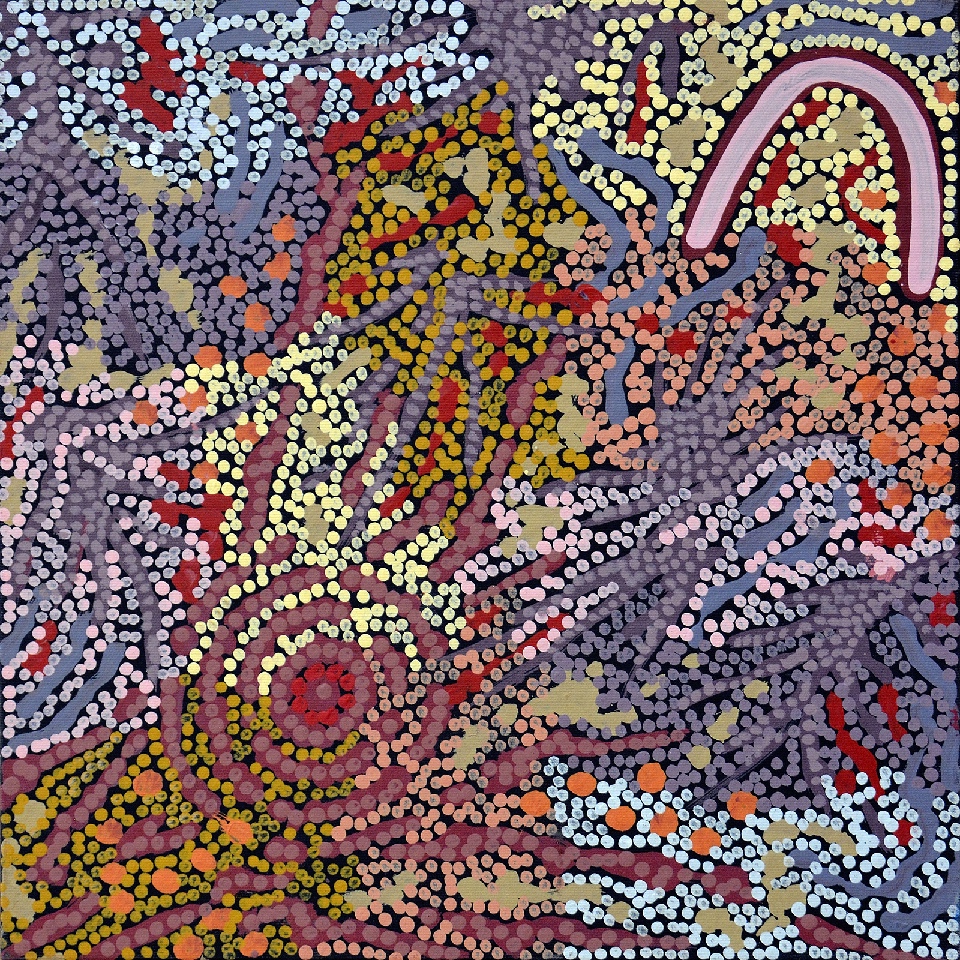 Grandmother's Country - GPNU18594 by Gabriella Possum Nungurrayi