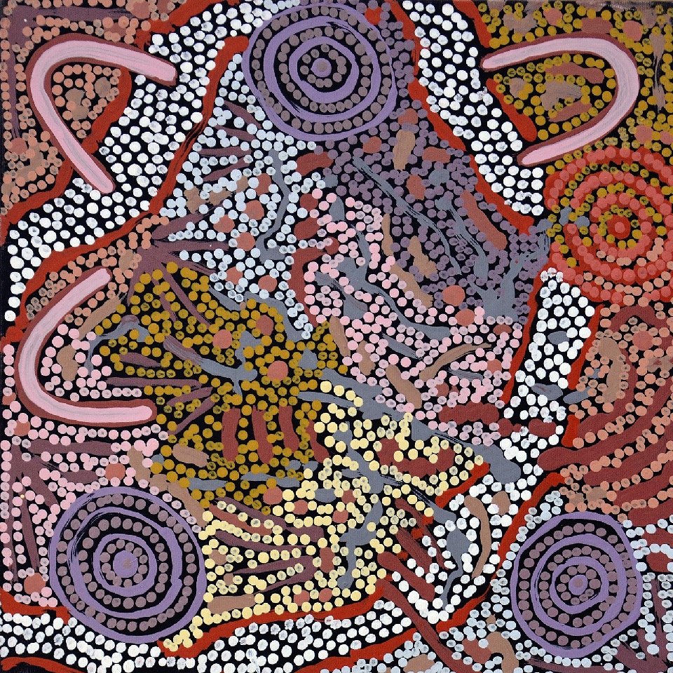 Grandmother's Country - GPNU18595 by Gabriella Possum Nungurrayi