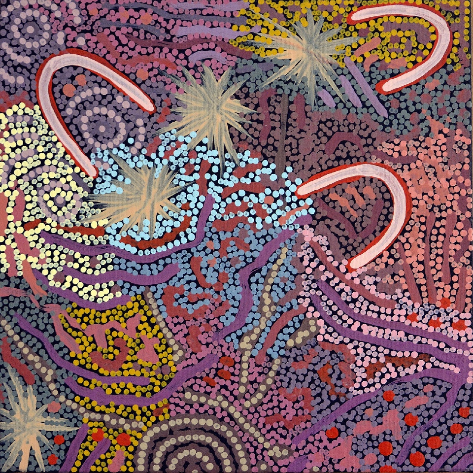 Grandmother's Country - GPNU18599 by Gabriella Possum Nungurrayi