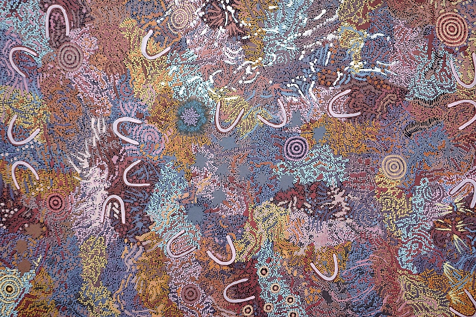 Grandmother's Country - GPNHF18229 by Gabriella Possum Nungurrayi