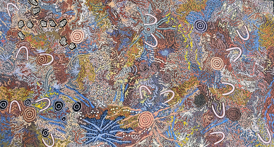 Grandmother's Country - GPNU18705 by Gabriella Possum Nungurrayi