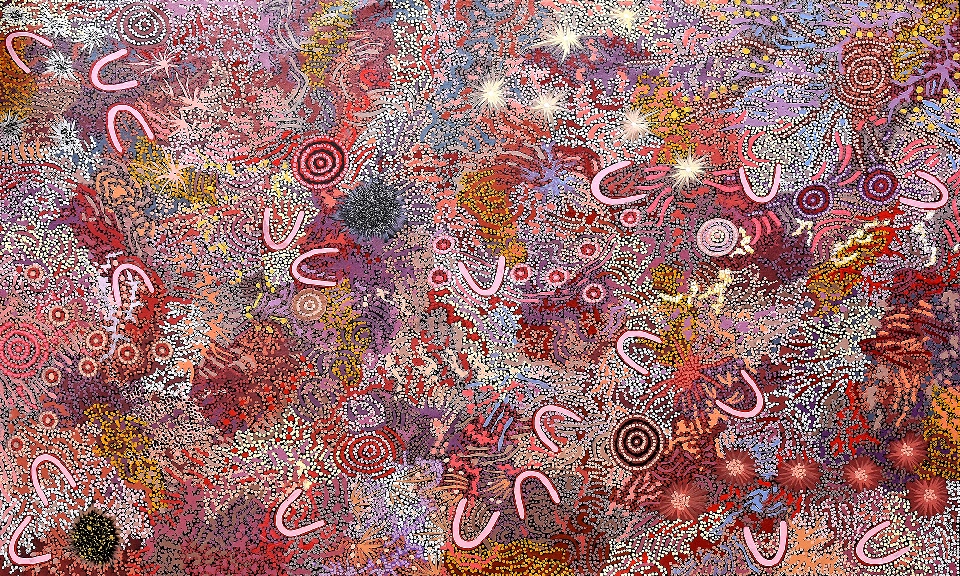 Grandmother's Country - GPNU211381 by Gabriella Possum Nungurrayi