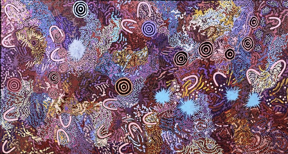 Grandmother's Country - GPNU211988 by Gabriella Possum Nungurrayi