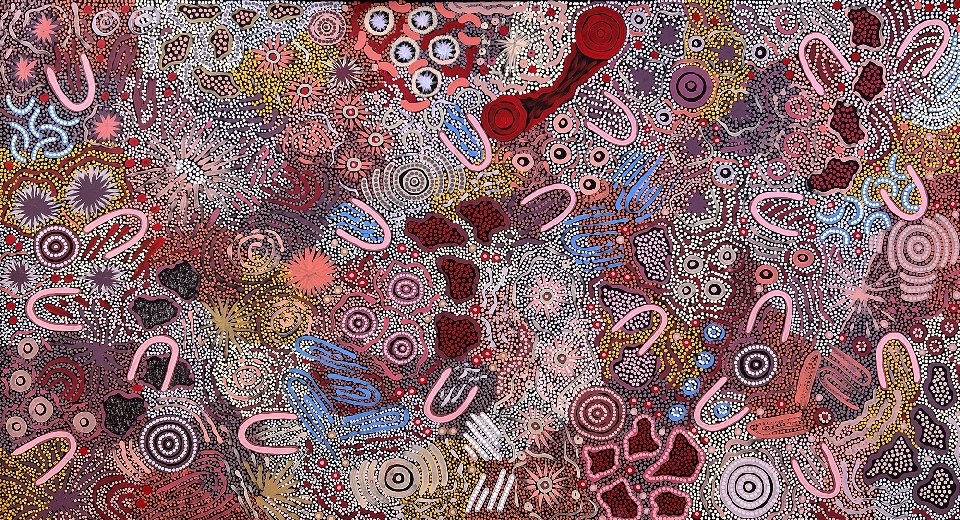 Grandmother's Country - GPNU222288 by Gabriella Possum Nungurrayi