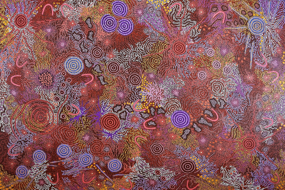 Grandmother's Country - GPNU223144 by Gabriella Possum Nungurrayi