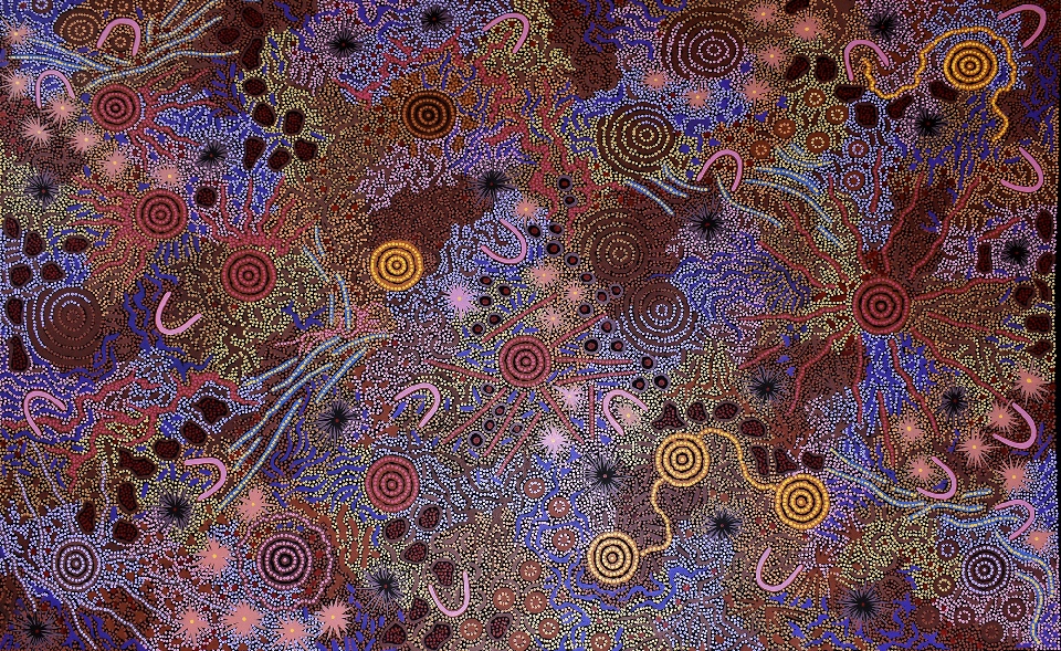 Grandmother's Country - GPNU2233236 by Gabriella Possum Nungurrayi