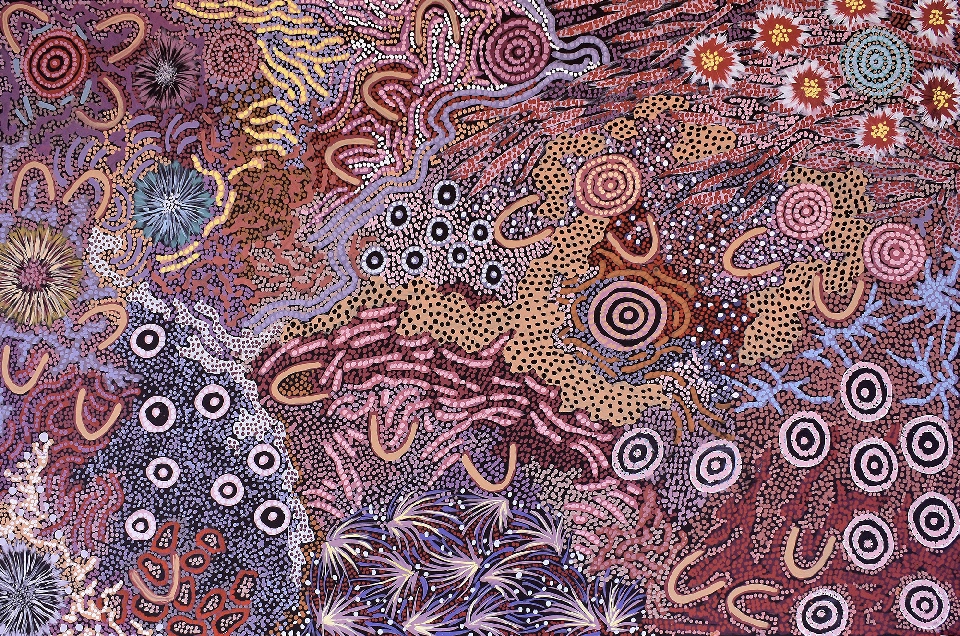 Grandmother's Country - GPNU2233362 by Gabriella Possum Nungurrayi