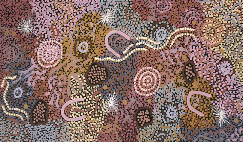 Grandmother's Country - GPNU223127 by Gabriella Possum Nungurrayi