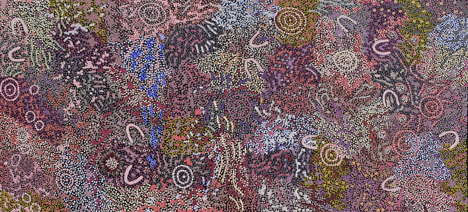 Grandmother's Country - GPNU2503 by Gabriella Possum Nungurrayi